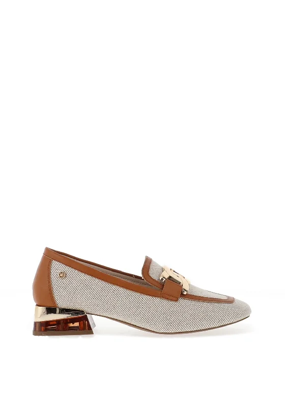 Women's Geometric - Patterned Loafers in Multicolor for a Fashion - Forward Look Women's Geometric - Patterned Loafers in Multicolor for a Fashion - Forward Look Zanni & Co. Laocai Pipe Block Heel Loafers, Driftwood
