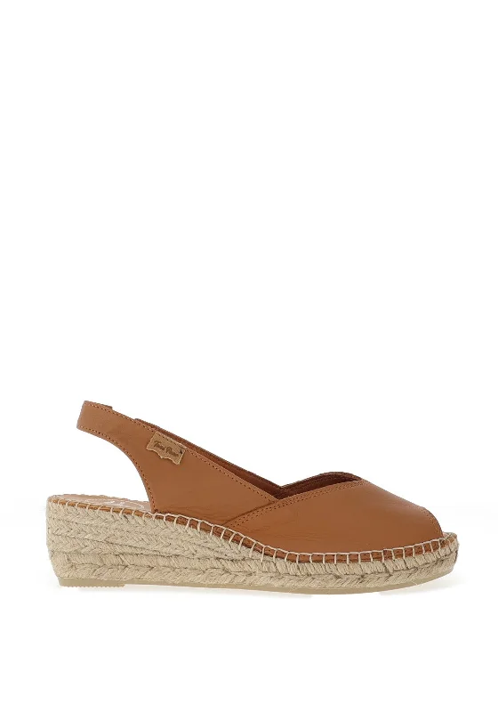 Women's Leather - Strapped Sandals with a Braided Detail in Brown for a Rustic Appeal Women's Leather - Strapped Sandals with a Braided Detail in Brown for a Rustic Appeal Women's Leather - Strapped Sandals with a Braided Detail in Brown for a Rustic Appeal Toni Pons Bernia Leather Espadrille Wedge Sandals, Tan