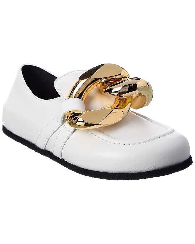 Women's Premium Leather Tassel Loafers in Dark Brown for a Classic Office Look JW Anderson Chain Leather Loafer Women's Premium Leather Tassel Loafers in Dark Brown for a Classic Office Look JW Anderson Chain Leather Loafer