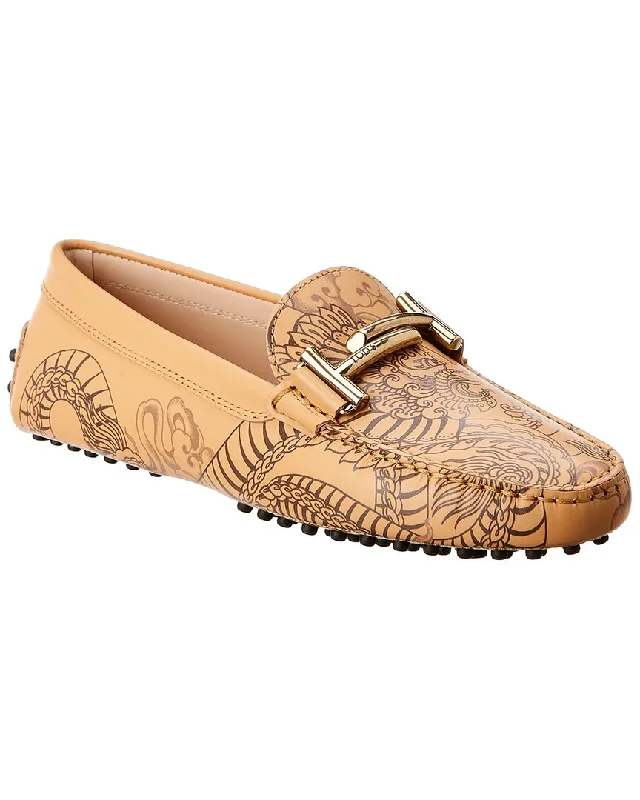 Women's Memory Foam Insole Loafers in Pink for Added Comfort TOD's Tattoo Dragon Printed Leather Loafer Women's Memory Foam Insole Loafers in Pink for Added Comfort TOD's Tattoo Dragon Printed Leather Loafer