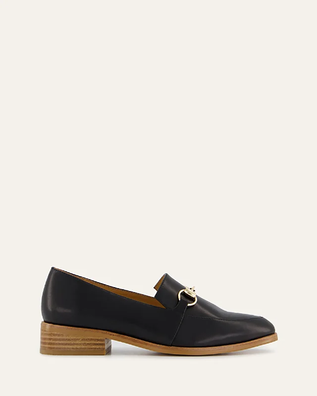 Women's Premium Leather Tassel Loafers in Dark Brown for a Classic Office Look Women's Premium Leather Tassel Loafers in Dark Brown for a Classic Office Look ROWAN LOAFERS BLACK LEATHER
