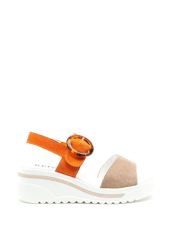 Women's Cork - Soled Espadrille Sandals with a Rope - Trimmed Upper in Navy for a Summer Vibe Women's Cork - Soled Espadrille Sandals with a Rope - Trimmed Upper in Navy for a Summer Vibe Women's Cork - Soled Espadrille Sandals with a Rope - Trimmed Upper in Navy for a Summer Vibe Redz Suede Buckle Strap Wedge Sandals, Orange
