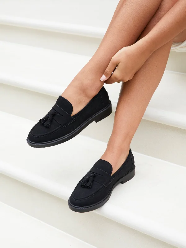 Women's Glitter - Embellished Loafers in Silver for a Sparkly Party Look ROSALIE