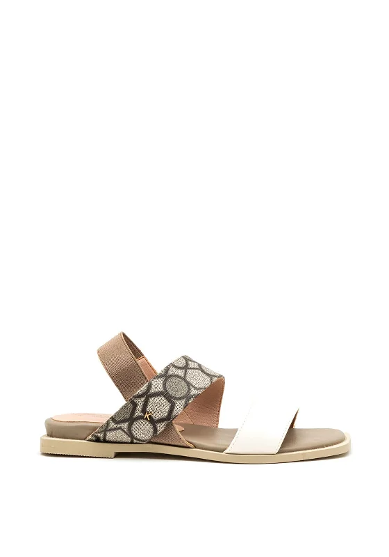 Women's Strappy Gladiator Sandals with Buckle Closures in Tan for a Boho Look Women's Strappy Gladiator Sandals with Buckle Closures in Tan for a Boho Look Women's Strappy Gladiator Sandals with Buckle Closures in Tan for a Boho Look Kate Appleby Talgarth Logo Strap Sandals, Grey
