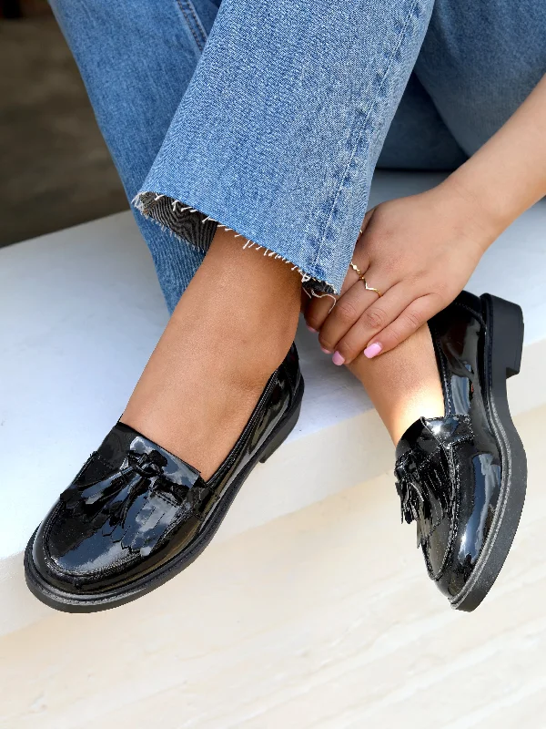 Women's Cashmere - Lined Loafers in Burgundy for Warmth in Winter KAMILLE