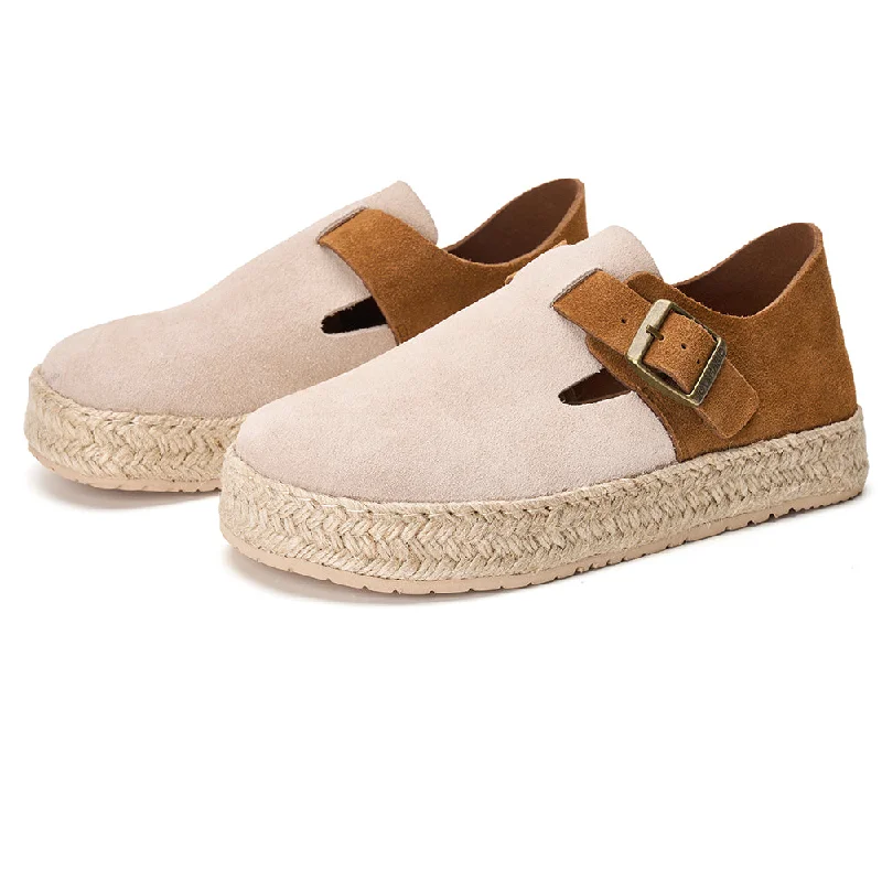 Women's Tassel - Trimmed Loafers with a Low Heel in Olive Green for a Trendy Twist Women's Tassel - Trimmed Loafers with a Low Heel in Olive Green for a Trendy Twist Handmade Women’s and Men's Slip-On Espadrille Leather Couple Loafers-05651W/M