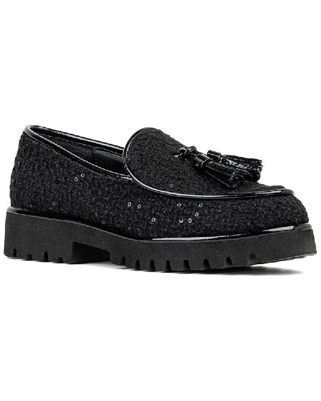 Women's Glitter - Embellished Loafers in Silver for a Sparkly Party Look Donald Pliner Eclipse Loafer