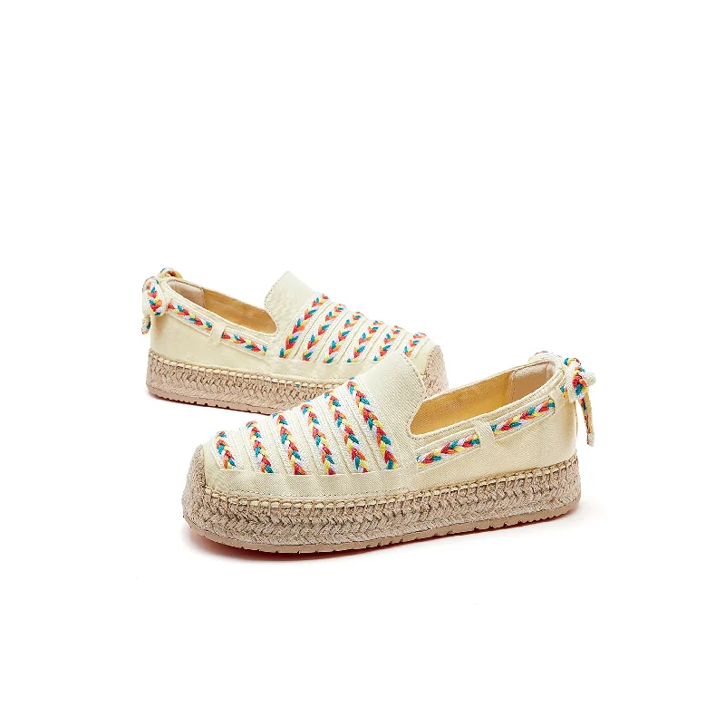 Women's Glitter - Embellished Loafers in Silver for a Sparkly Party Look Women's Glitter - Embellished Loafers in Silver for a Sparkly Party Look Handmade Women’s Slip-On Espadrille Canvas Loafers in Yellow-05321W