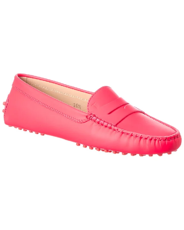 Women's Cashmere - Lined Loafers in Burgundy for Warmth in Winter TOD’s Gommino Leather Loafer Women's Cashmere - Lined Loafers in Burgundy for Warmth in Winter TOD’s Gommino Leather Loafer