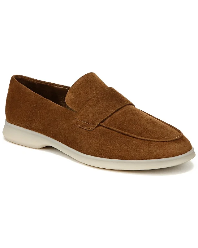 Women's Tassel - Trimmed Loafers with a Low Heel in Olive Green for a Trendy Twist Vince Big Sur Leather Loafer