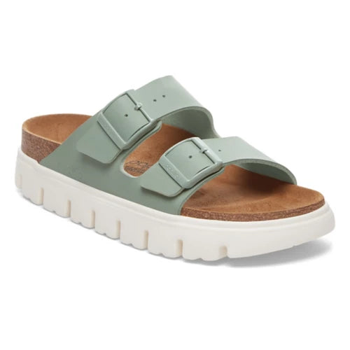 Women's Strappy Gladiator Sandals with Buckle Closures in Tan for a Boho Look Women's Strappy Gladiator Sandals with Buckle Closures in Tan for a Boho Look Women's Strappy Gladiator Sandals with Buckle Closures in Tan for a Boho Look Birkenstock Women's Arizona Chunky Birko-Flor Sandal in Pure Sage