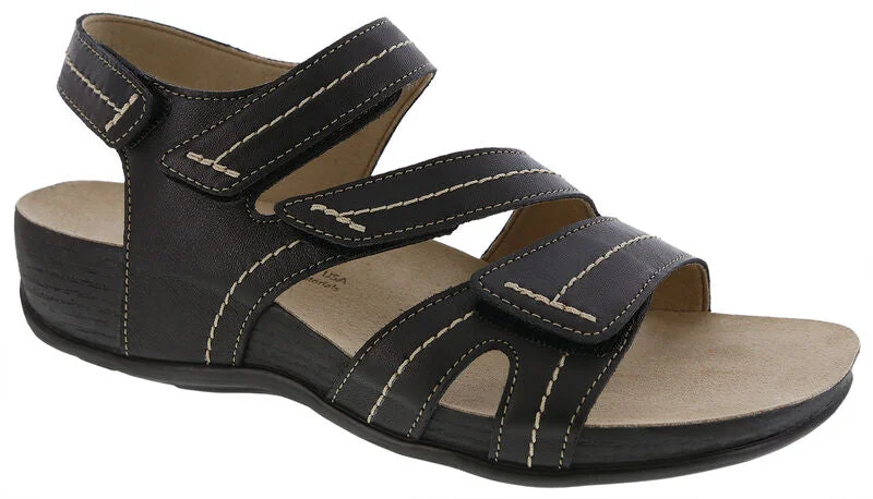 Women's Leather - Strapped Sandals with a Braided Detail in Brown for a Rustic Appeal Women's Leather - Strapped Sandals with a Braided Detail in Brown for a Rustic Appeal Women's Leather - Strapped Sandals with a Braided Detail in Brown for a Rustic Appeal Swerve - Black