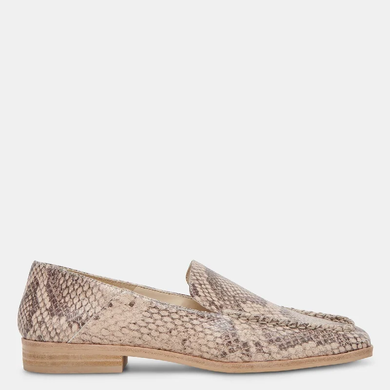 Women's Metallic Foil - Finish Loafers in Gold for a Glamorous Night Out Beny Flats Sand Snake Embossed