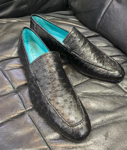 Women's Bow - Embellished Loafers in Red for a Feminine Touch Style: Menor-Black