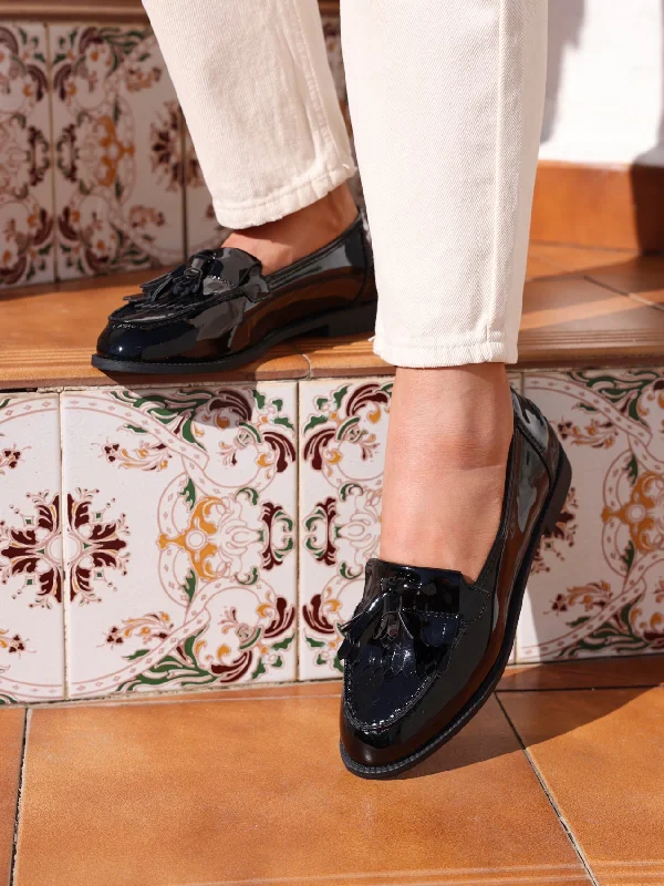 Women's Glitter - Embellished Loafers in Silver for a Sparkly Party Look ROSEMARY