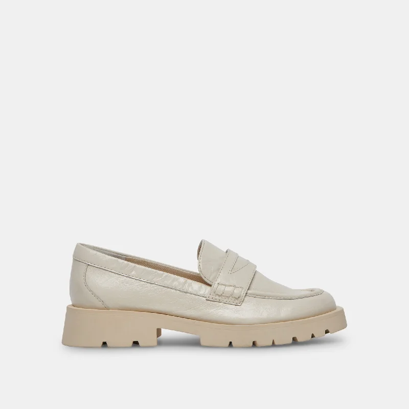 Women's Premium Leather Tassel Loafers in Dark Brown for a Classic Office Look ELIAS FLATS OFF WHITE CRINKLE PATENT Women's Premium Leather Tassel Loafers in Dark Brown for a Classic Office Look ELIAS FLATS OFF WHITE CRINKLE PATENT