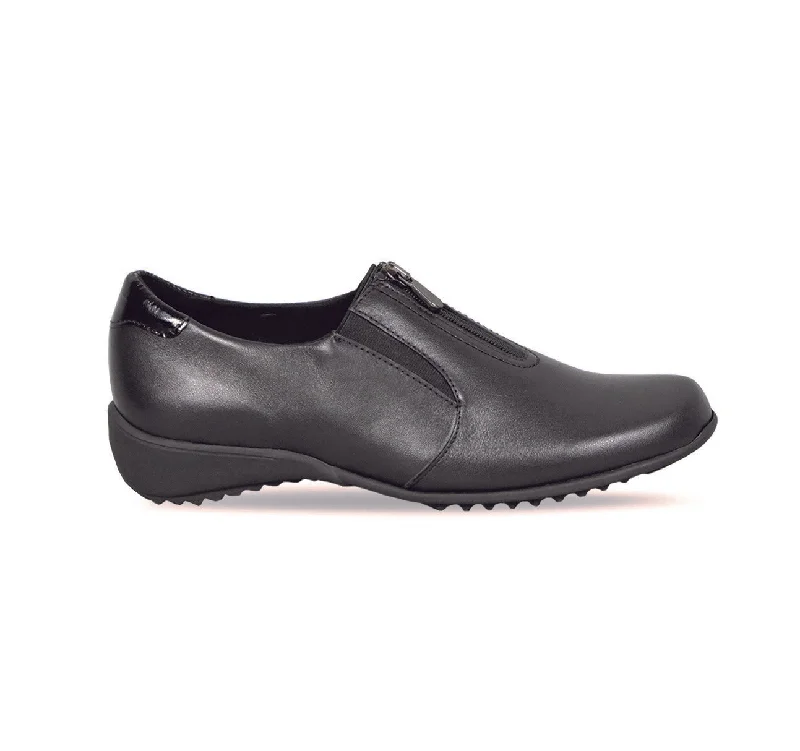 Women's Geometric - Patterned Loafers in Multicolor for a Fashion - Forward Look BERKLEY - BLACK LEATHER Women's Geometric - Patterned Loafers in Multicolor for a Fashion - Forward Look BERKLEY - BLACK LEATHER