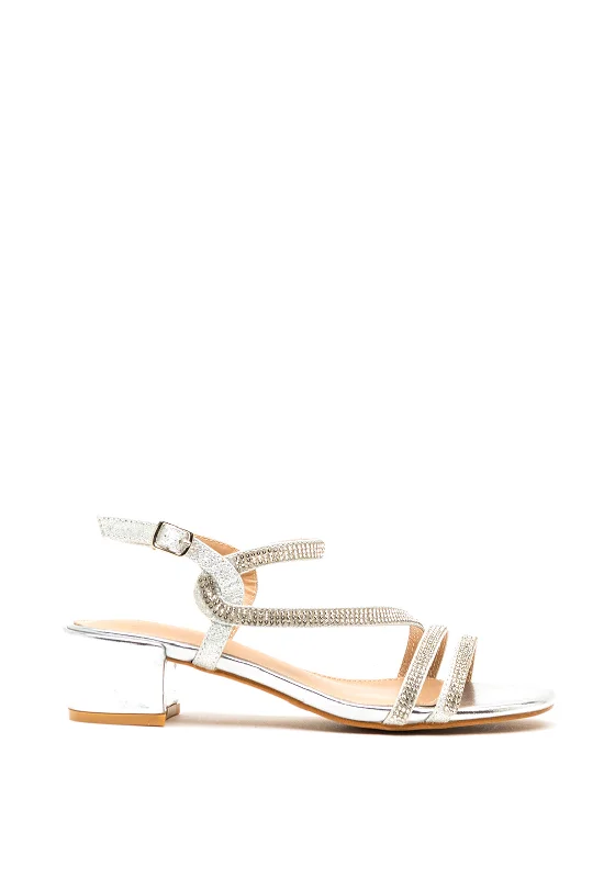 Women's Sandals with a Wedge Heel and a Tassel Detail in Orange for a Trendy Look Women's Sandals with a Wedge Heel and a Tassel Detail in Orange for a Trendy Look Women's Sandals with a Wedge Heel and a Tassel Detail in Orange for a Trendy Look Sorento Killruddey Diamante Block Heel Sandals, Silver