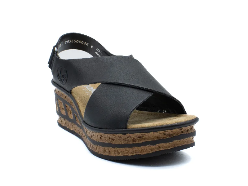 Women's Sandals with a Floral - Printed Upper in Pink for a Feminine Spring Look Women's Sandals with a Floral - Printed Upper in Pink for a Feminine Spring Look Women's Sandals with a Floral - Printed Upper in Pink for a Feminine Spring Look RIEKER 68189-00