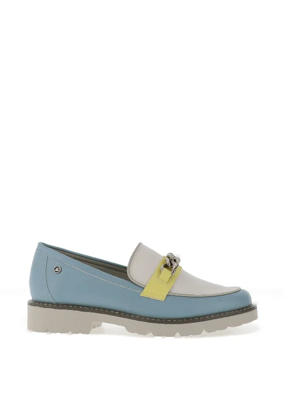 Women's Glitter - Embellished Loafers in Silver for a Sparkly Party Look Women's Glitter - Embellished Loafers in Silver for a Sparkly Party Look Zanni & Co Daqia Chain Loafers, Aqua Mix