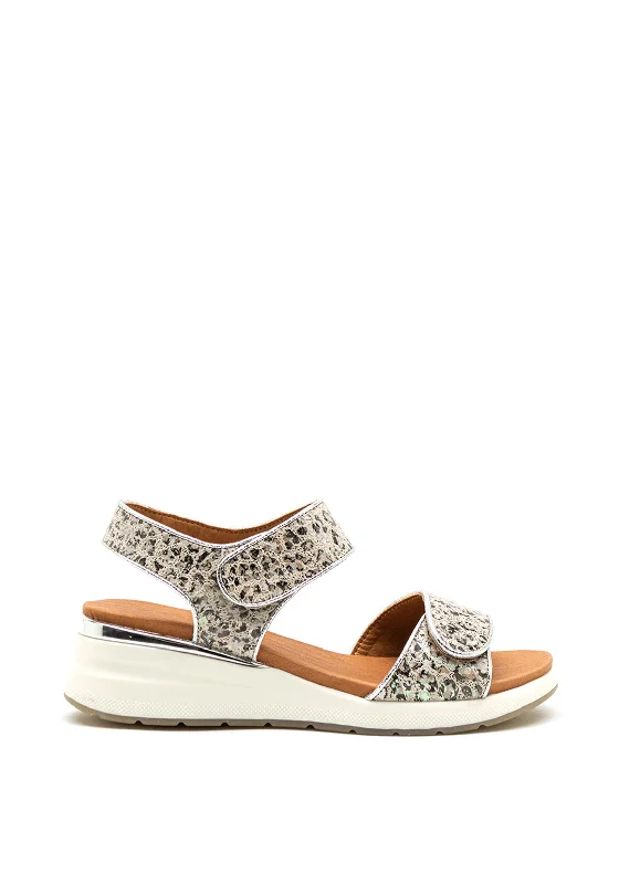Women's Strappy Gladiator Sandals with Buckle Closures in Tan for a Boho Look Women's Strappy Gladiator Sandals with Buckle Closures in Tan for a Boho Look Women's Strappy Gladiator Sandals with Buckle Closures in Tan for a Boho Look Caprice Nappa Leather Dual Strap Leopard Sandals, Silver