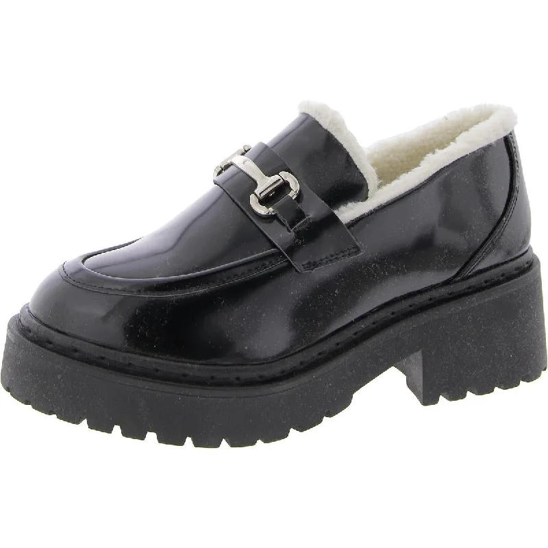 Women's Premium Leather Tassel Loafers in Dark Brown for a Classic Office Look Women's Premium Leather Tassel Loafers in Dark Brown for a Classic Office Look Approach-F Womens Faux Fur Lined Block Heel Loafers