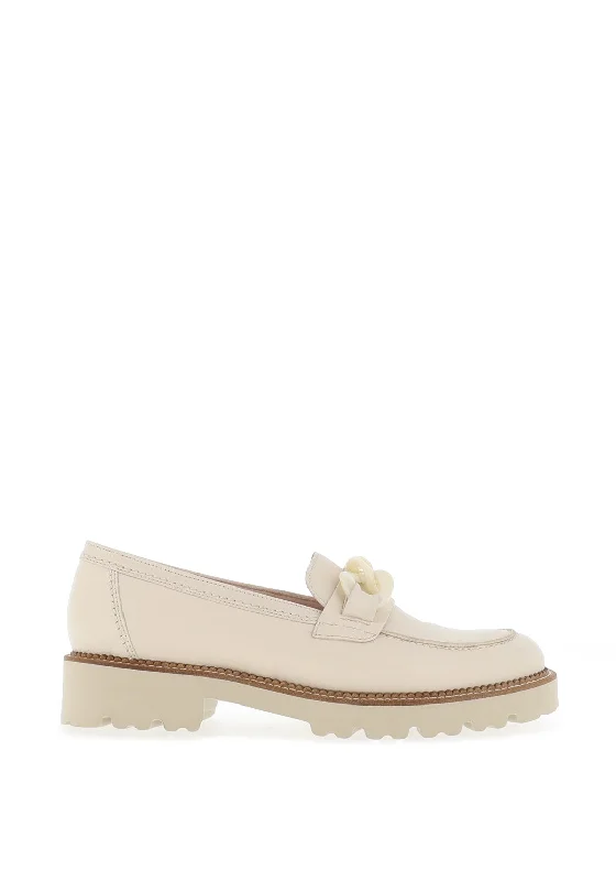 Women's Fur - Lined Loafers in Tan for a Cozy Winter Option Women's Fur - Lined Loafers in Tan for a Cozy Winter Option Gabor Leather Chunky Sole Loafers, Bone