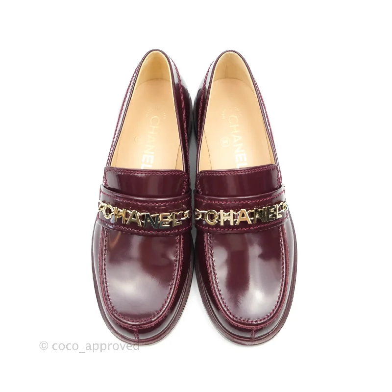 Women's Memory Foam Insole Loafers in Pink for Added Comfort Women's Cork - Soled Espadrille Sandals with a Rope - Trimmed Upper in Navy for a Summer Vibe Chanel Patent Calfskin Bordeaux Loafers 21S Size 37