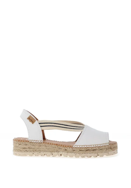 Women's Sandals with a Glitter - Coated Strap in Gold for a Sparkly Summer Outfit Women's Sandals with a Glitter - Coated Strap in Gold for a Sparkly Summer Outfit Women's Sandals with a Glitter - Coated Strap in Gold for a Sparkly Summer Outfit Toni Pons Estel Leather Espadrille Sandals, White