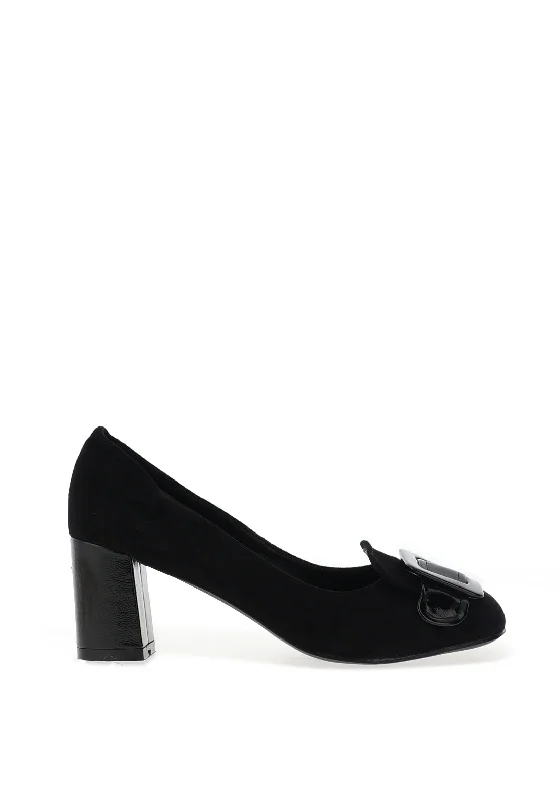 Women's Cashmere - Lined Loafers in Burgundy for Warmth in Winter Dancing Matilda Trapeze Buckle Heeled Shoes, Black Women's Cashmere - Lined Loafers in Burgundy for Warmth in Winter Dancing Matilda Trapeze Buckle Heeled Shoes, Black