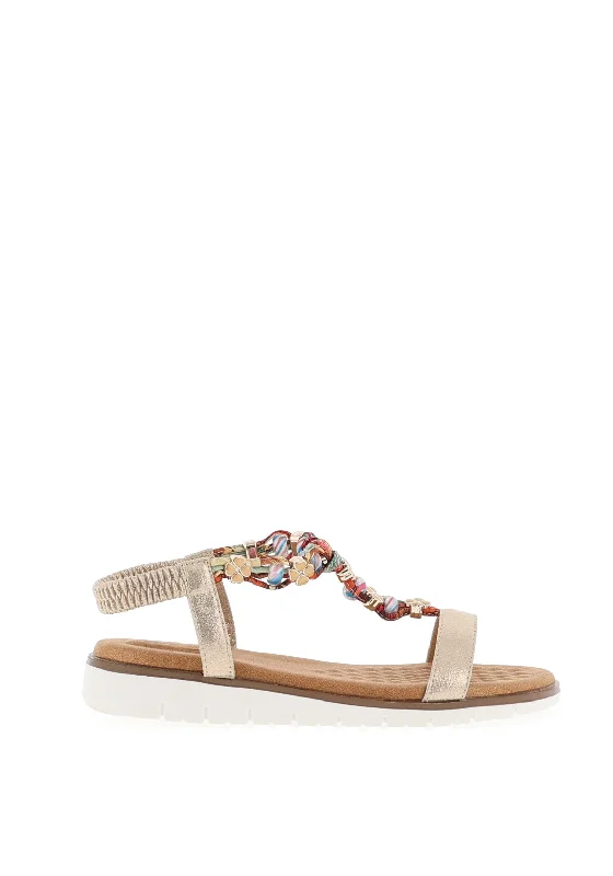 Women's Leather - Strapped Sandals with a Braided Detail in Brown for a Rustic Appeal Women's Leather - Strapped Sandals with a Braided Detail in Brown for a Rustic Appeal Women's Leather - Strapped Sandals with a Braided Detail in Brown for a Rustic Appeal Lunar Tempo Charm Embellished Sandals, Gold