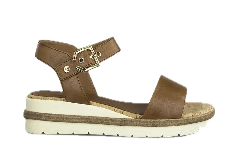 Women's Sandals with a Glitter - Coated Strap in Gold for a Sparkly Summer Outfit Women's Sandals with a Glitter - Coated Strap in Gold for a Sparkly Summer Outfit Women's Sandals with a Glitter - Coated Strap in Gold for a Sparkly Summer Outfit Tamaris 1-28222-42-440 Nut