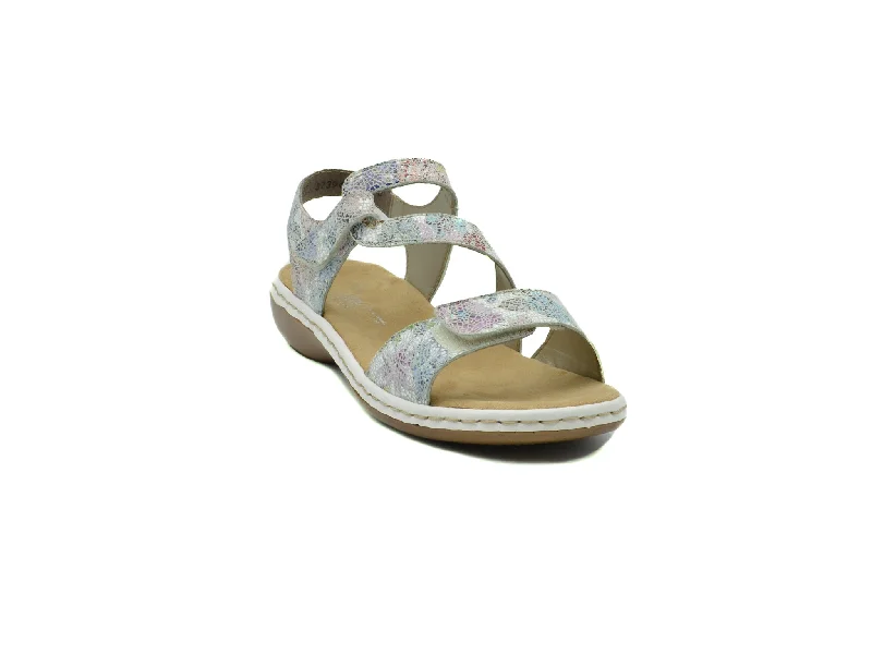 Women's Rhinestone - Embellished Open - Toe Sandals in Silver for a Glamorous Party Look Women's Rhinestone - Embellished Open - Toe Sandals in Silver for a Glamorous Party Look Women's Rhinestone - Embellished Open - Toe Sandals in Silver for a Glamorous Party Look RIEKER 659C791