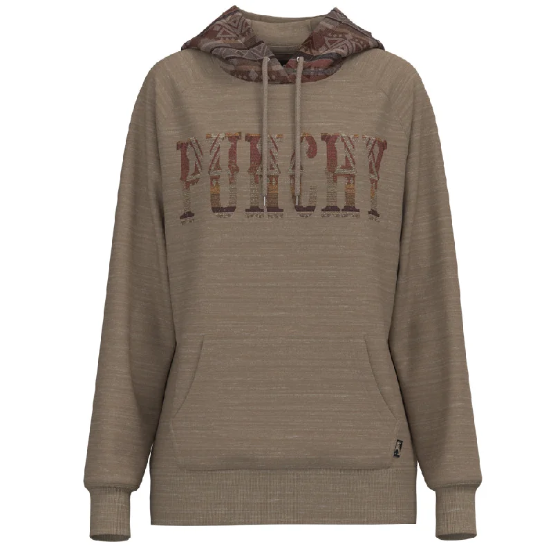 "Punchy" Tan w/ Multi Color Logo Hoody