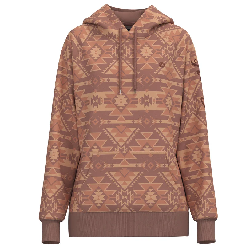 "Telluride" Pink/Tan w/ Aztec Hoody