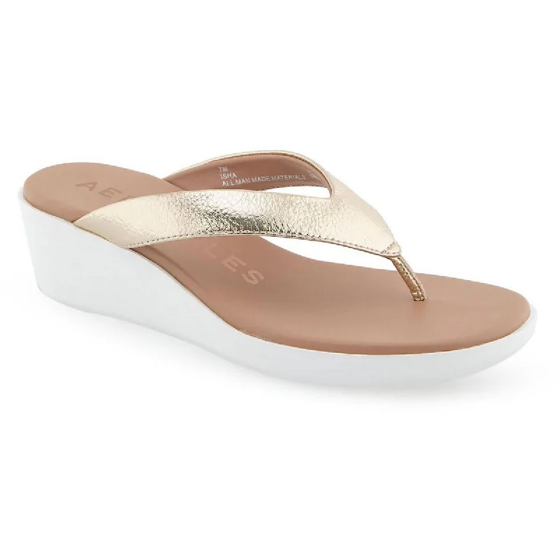 Orthopedic Women's Sandals with Arch Support in Gray for Foot HealthAerosoles Womens ISHA Faux Leather Slip On Flip-Flops Orthopedic Women's Sandals with Arch Support in Gray for Foot HealthAerosoles Womens ISHA Faux Leather Slip On Flip-Flops