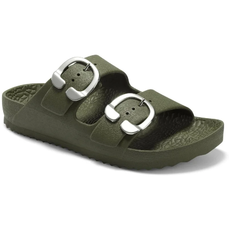 Child - Friendly Women's Sandals with a Secure Buckle in Purple for Moms on the GoAerosoles Womens Joy Slip On Buckle Slide Sandals Child - Friendly Women's Sandals with a Secure Buckle in Purple for Moms on the GoAerosoles Womens Joy Slip On Buckle Slide Sandals