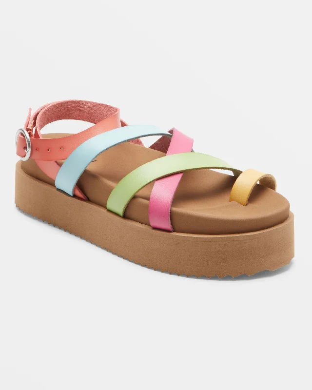 Women's Sandals with a Wedge Heel and a Tassel Detail in Orange for a Trendy LookAhri Hawaii Sandals - Multi Women's Sandals with a Wedge Heel and a Tassel Detail in Orange for a Trendy LookAhri Hawaii Sandals - Multi