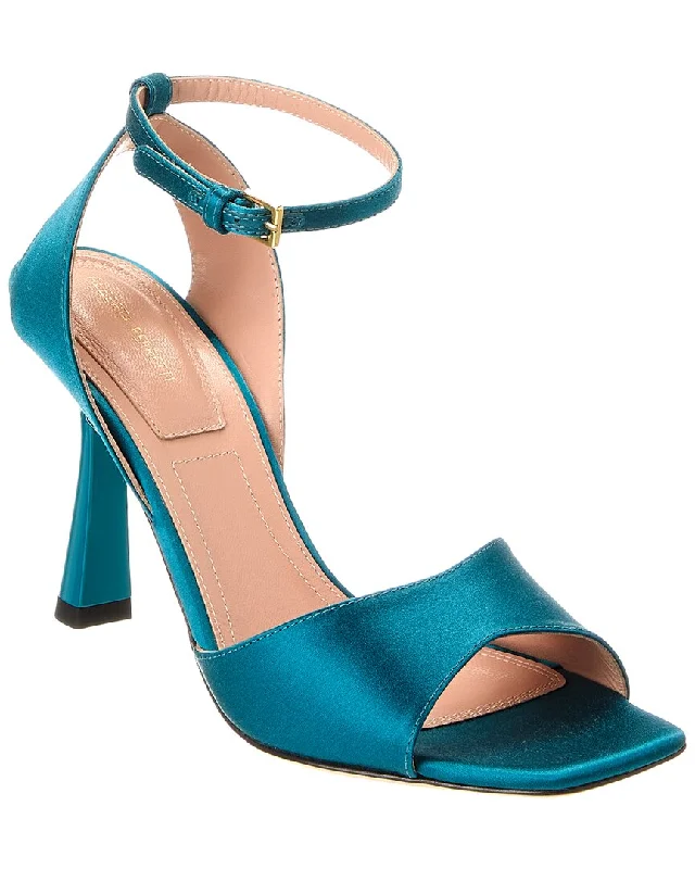 Women's Sandals with a Glitter - Coated Strap in Gold for a Sparkly Summer OutfitAlberta Ferretti Satin Sandal Women's Sandals with a Glitter - Coated Strap in Gold for a Sparkly Summer OutfitAlberta Ferretti Satin Sandal