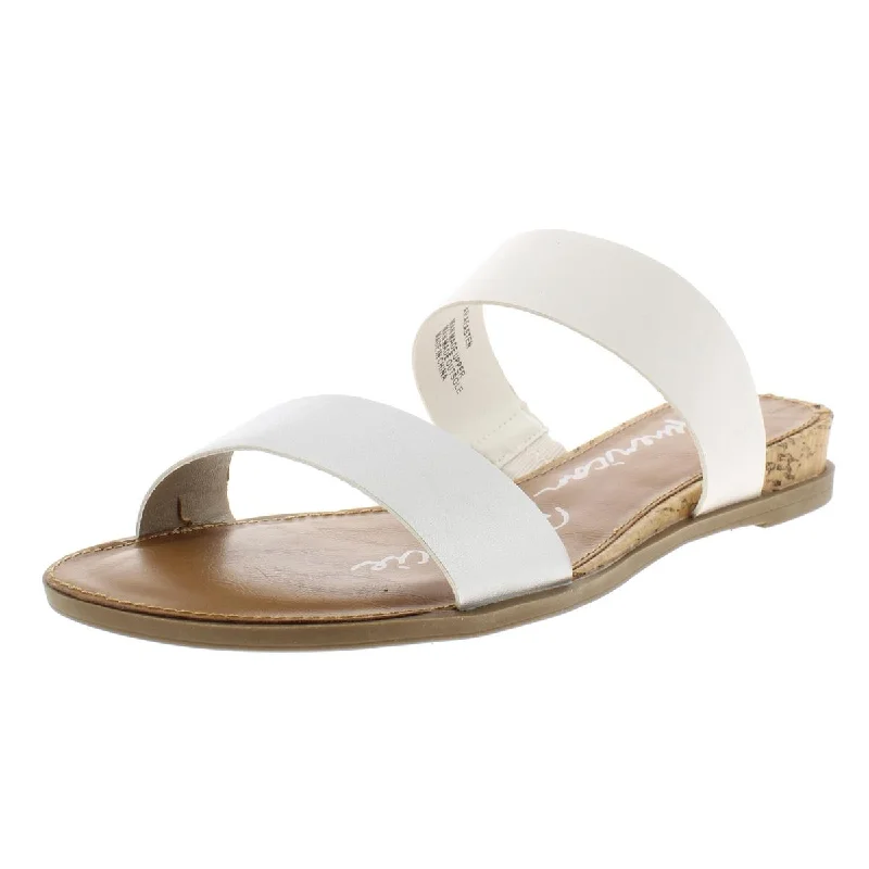 Women's Strappy Gladiator Sandals with Buckle Closures in Tan for a Boho LookAmerican Rag Womens Easten Metallic Slide Flat Sandals Women's Strappy Gladiator Sandals with Buckle Closures in Tan for a Boho LookAmerican Rag Womens Easten Metallic Slide Flat Sandals