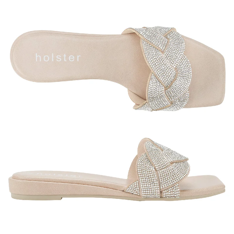 Anti - Slip Women's Sandals with a Grooved Sole in Green for Outdoor AdventuresAnastasia Low Wedge - Beige Anti - Slip Women's Sandals with a Grooved Sole in Green for Outdoor AdventuresAnastasia Low Wedge - Beige