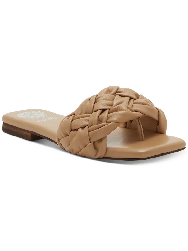 Women's Leather - Strapped Sandals with a Braided Detail in Brown for a Rustic AppealAntonni Womens Casual Braided Slide Sandals Women's Leather - Strapped Sandals with a Braided Detail in Brown for a Rustic AppealAntonni Womens Casual Braided Slide Sandals
