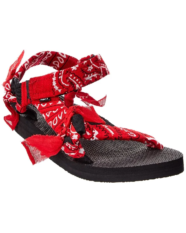 Women's Sandals with a Wedge Heel and a Tassel Detail in Orange for a Trendy LookArizona Love Trekky Bandana Sandal Women's Sandals with a Wedge Heel and a Tassel Detail in Orange for a Trendy LookArizona Love Trekky Bandana Sandal