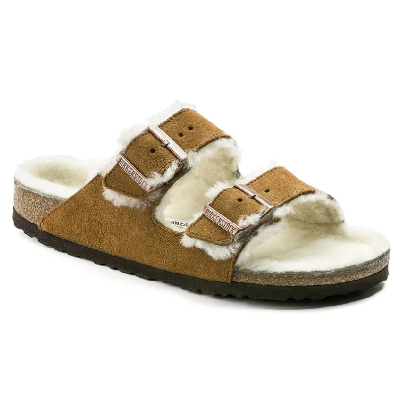 Plus Size Women's Wide - Width Platform Sandals in Black for Added Comfort and HeightBirkenstock Women's Arizona Shearling Mink Plus Size Women's Wide - Width Platform Sandals in Black for Added Comfort and HeightBirkenstock Women's Arizona Shearling Mink