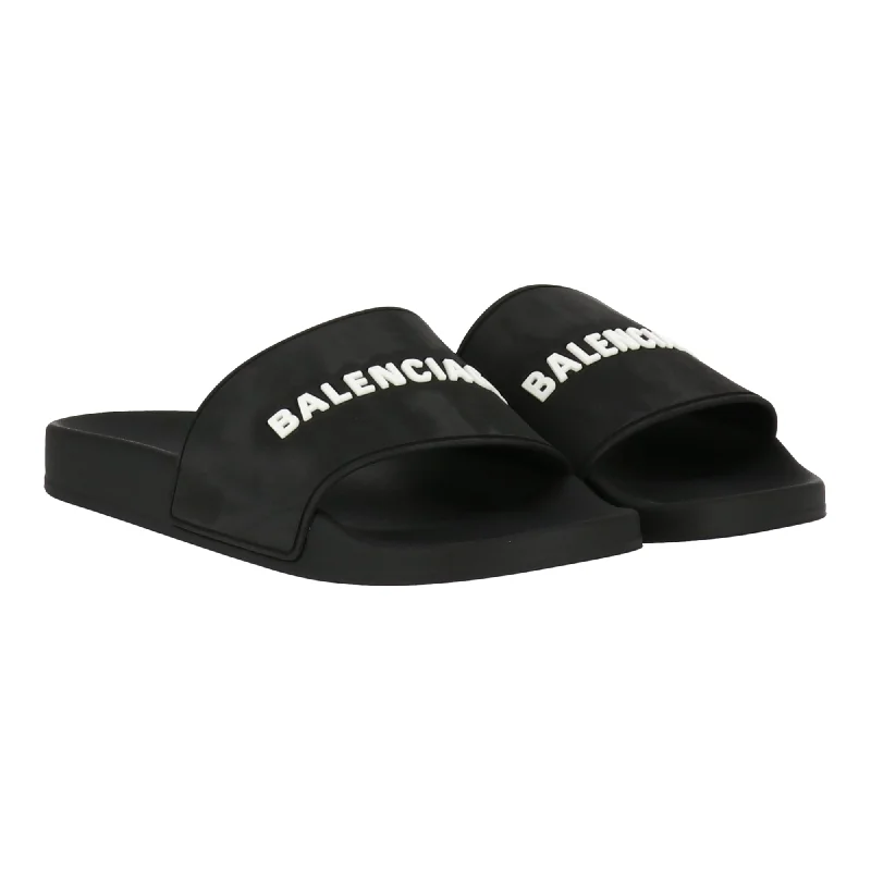 Shock - Absorbing Women's Sandals with a Soft Insole in Black for Active LifestylesBalenciaga Womens Black/White Sandal Shock - Absorbing Women's Sandals with a Soft Insole in Black for Active LifestylesBalenciaga Womens Black/White Sandal