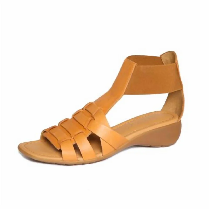 Women's Sandals with a Glitter - Coated Strap in Gold for a Sparkly Summer OutfitBandeau Sandal In Cognac Women's Sandals with a Glitter - Coated Strap in Gold for a Sparkly Summer OutfitBandeau Sandal In Cognac
