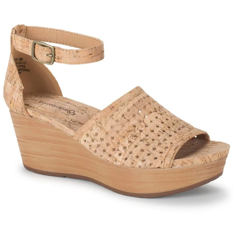Women's Sandals with a Floral - Printed Upper in Pink for a Feminine Spring LookBaretraps Womens MARTA Wedge Ankle Strap Heels Women's Sandals with a Floral - Printed Upper in Pink for a Feminine Spring LookBaretraps Womens MARTA Wedge Ankle Strap Heels