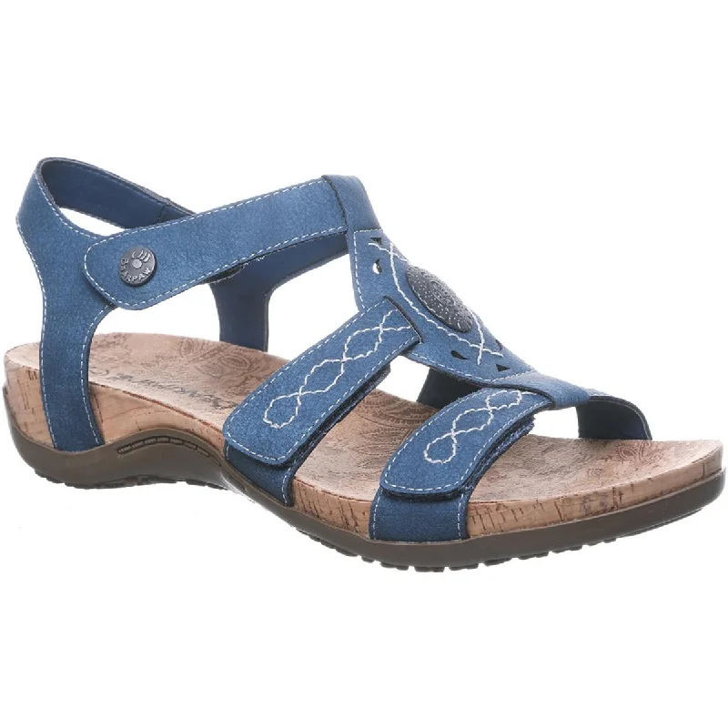Women's Sandals with a Wedge Heel and a Tassel Detail in Orange for a Trendy LookBearpaw Womens RIDLEY II Faux Leather Open Toe Wedge Sandals Women's Sandals with a Wedge Heel and a Tassel Detail in Orange for a Trendy LookBearpaw Womens RIDLEY II Faux Leather Open Toe Wedge Sandals