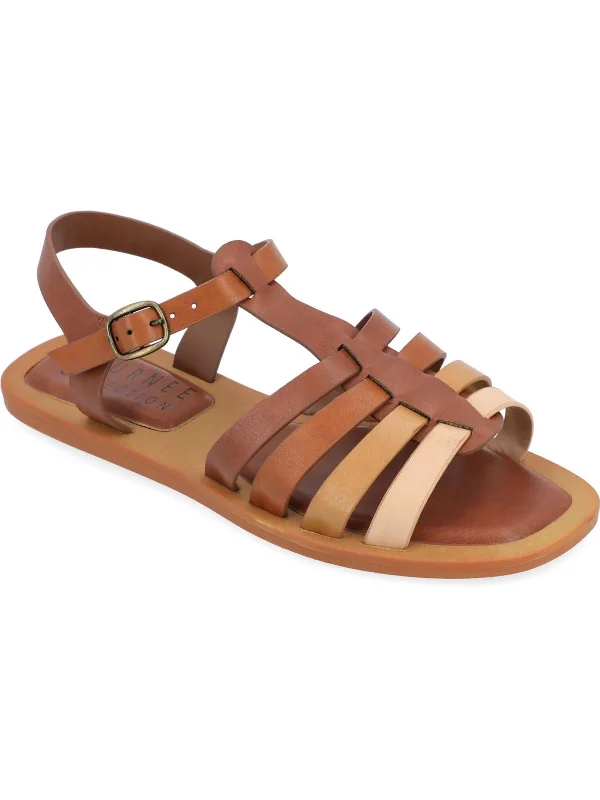 Shock - Absorbing Women's Sandals with a Soft Insole in Black for Active LifestylesBenicia Womens Faux Leather Strappy Fisherman Sandals Shock - Absorbing Women's Sandals with a Soft Insole in Black for Active LifestylesBenicia Womens Faux Leather Strappy Fisherman Sandals