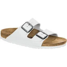 Anti - Slip Women's Sandals with a Grooved Sole in Green for Outdoor AdventuresBirkenstock Arizona White Birko-Flor Anti - Slip Women's Sandals with a Grooved Sole in Green for Outdoor AdventuresBirkenstock Arizona White Birko-Flor